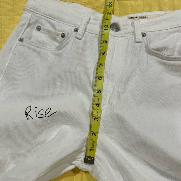 RAG & BONE WHITE JEANS SIZE 25 - Picture 5 of 10
